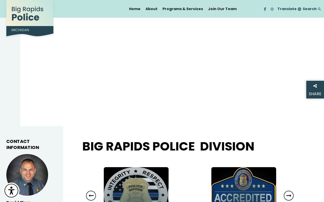 Big Rapids Department of Public Safety arrest records source in Mecosta County