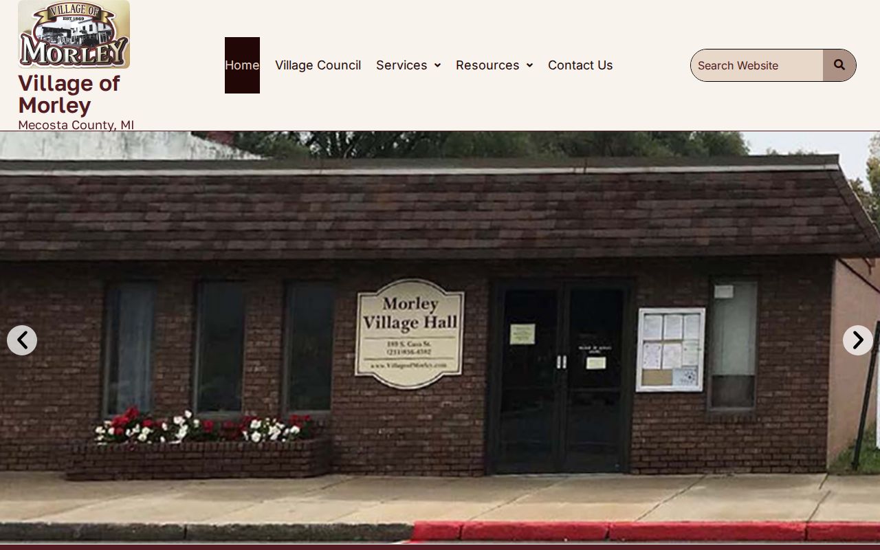 Village of Morley official source checked for recent arrest records